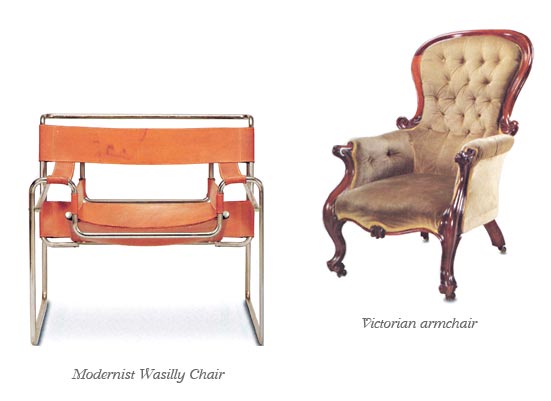 Modernist Wasilly Chair - Victorian armchair