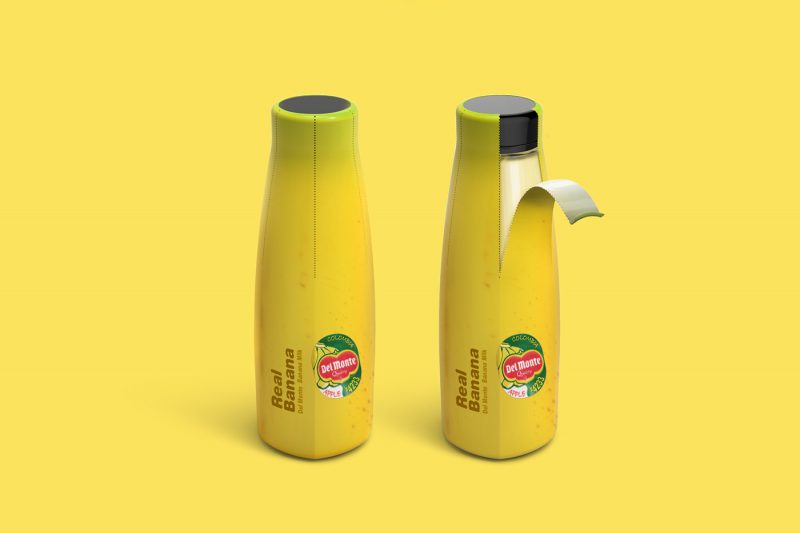 งานดีไซน์กับบรรจุภัณฑ์ Food packaging design Real Banana Milk