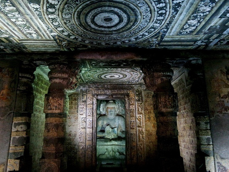 ทางเดินใต้ดิน Ajanta Cave, India