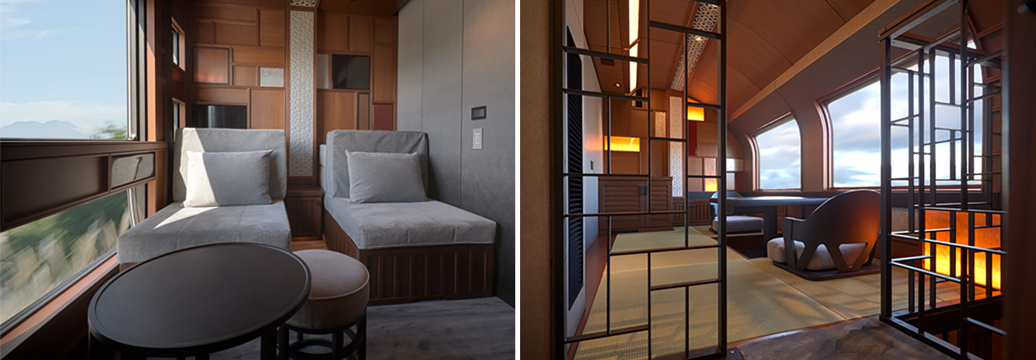 ดีไซน์เลานจ์ Lounges Design Luxury Train Suite Shiki - Shima, Japan
