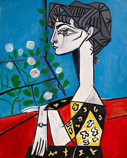 Picasso ปิกัสโซ่ Jacqueline with Flowers