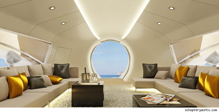 interior in Oculus Yacht
