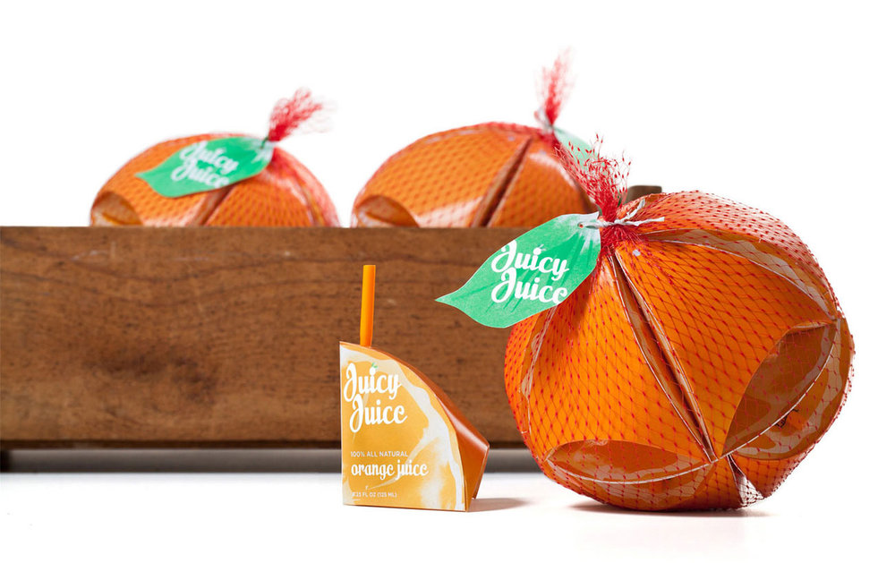 งานดีไซน์กับบรรจุภัณฑ์ Food packaging design Juicy Juice boxes