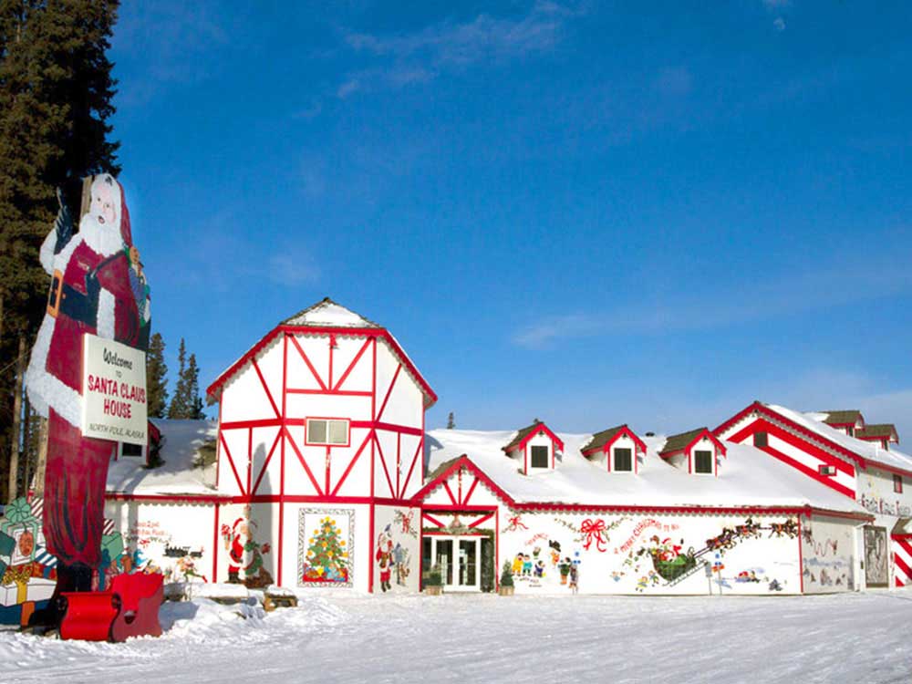 North pole Alaska หมู่บ้านซานต้าคลอส คริสต์มาส