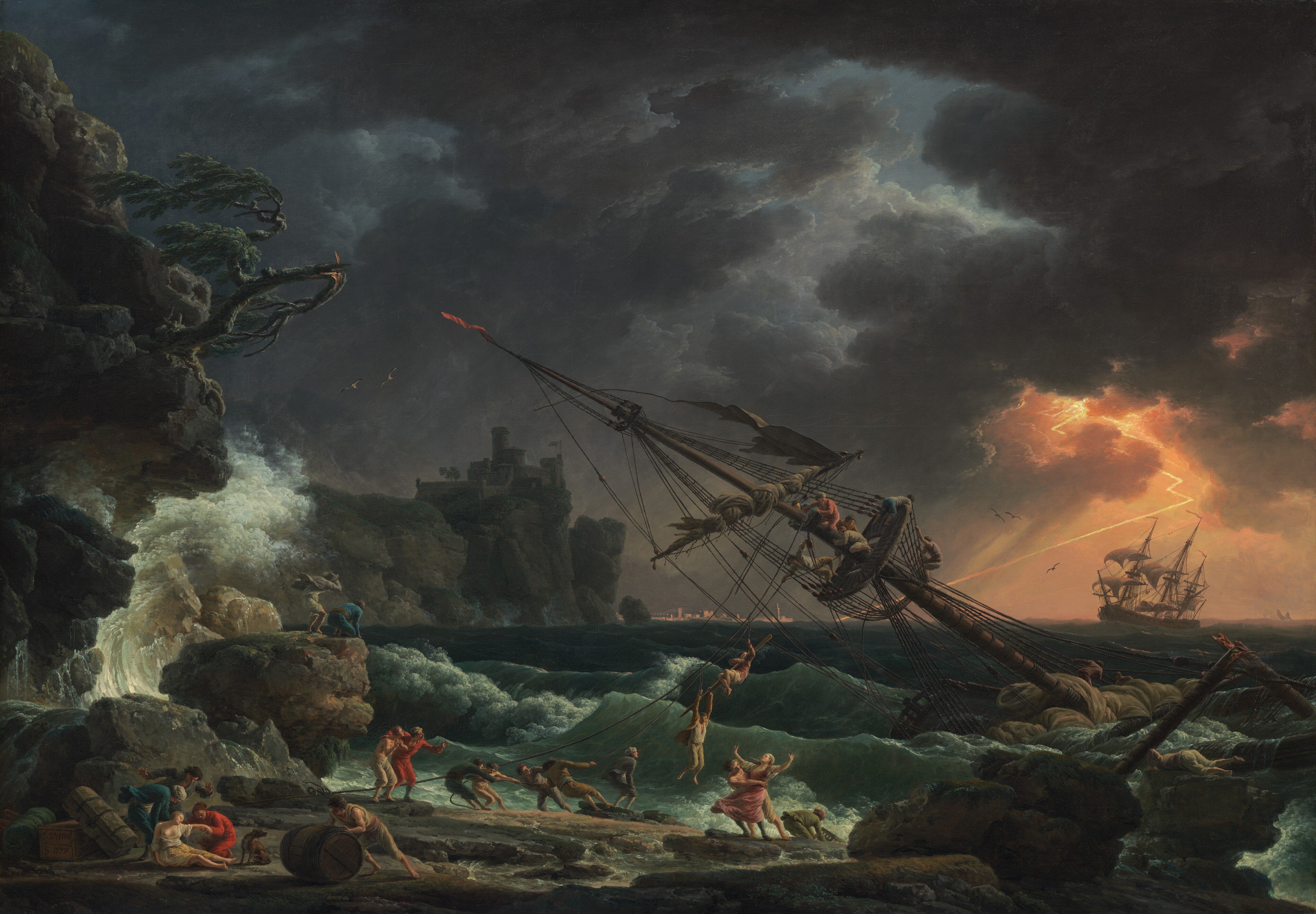 The Shipwreck by Joseph Vernet
