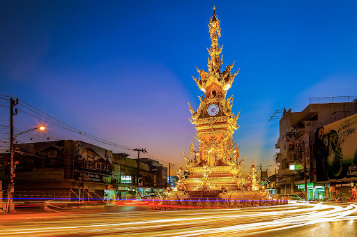 หอนาฬิกา Chaing Rai Clock Tower (Thailand)